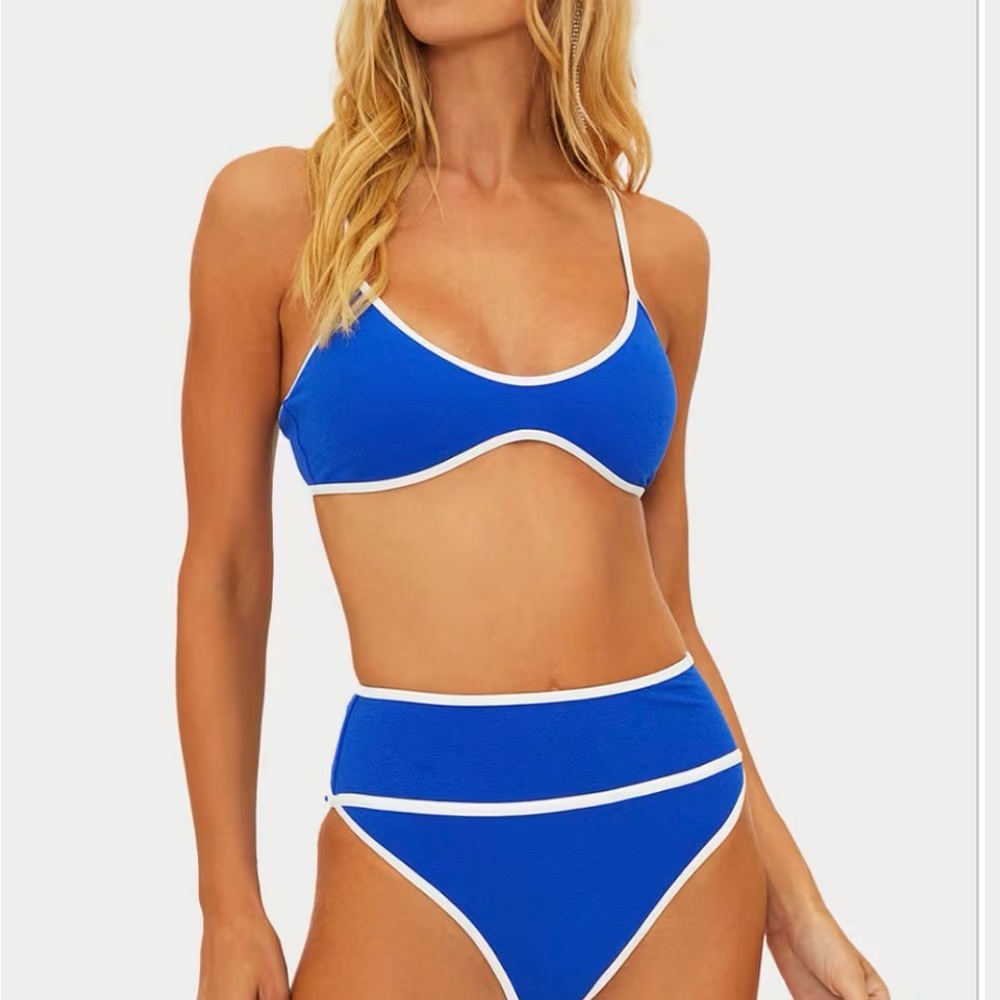 Beach Riot Blue Carlotta Bikini Set